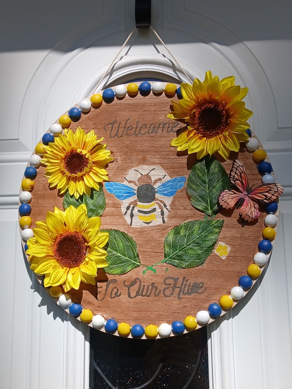 🚨🚨Custom Sunflower Bee Welcome Door Signs🚨🚨